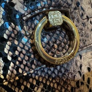 Fiorelli Sachel Purse, Faux Snakeskin Large Purse, Vegan Handbag